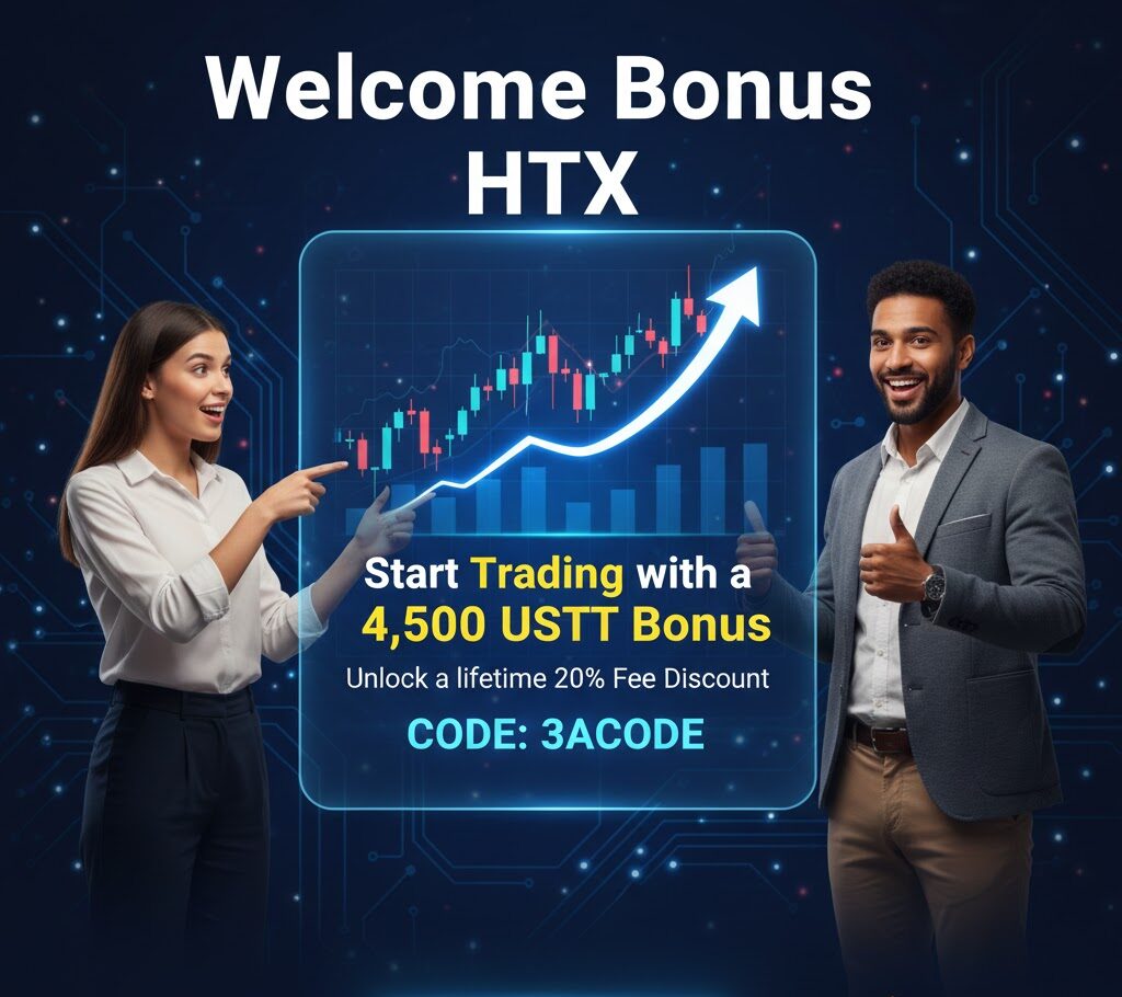 HTX Sign-Up Bonus - Earn 4500 USDT with code 3ACODE